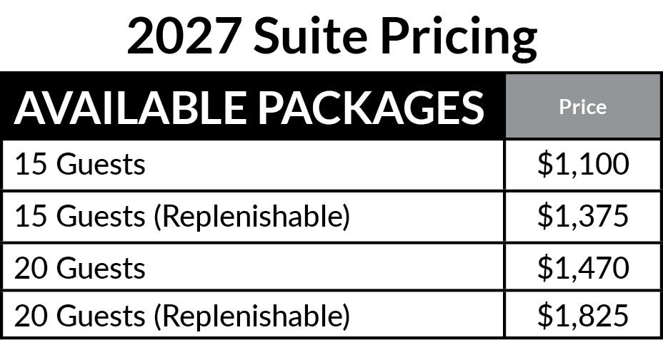 2027 Suite Package Pricing